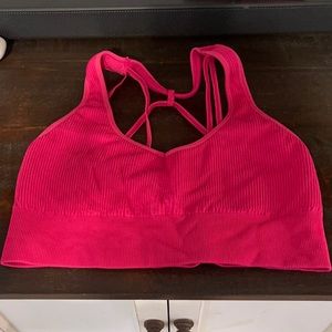 NVGTN hot pink sports bra